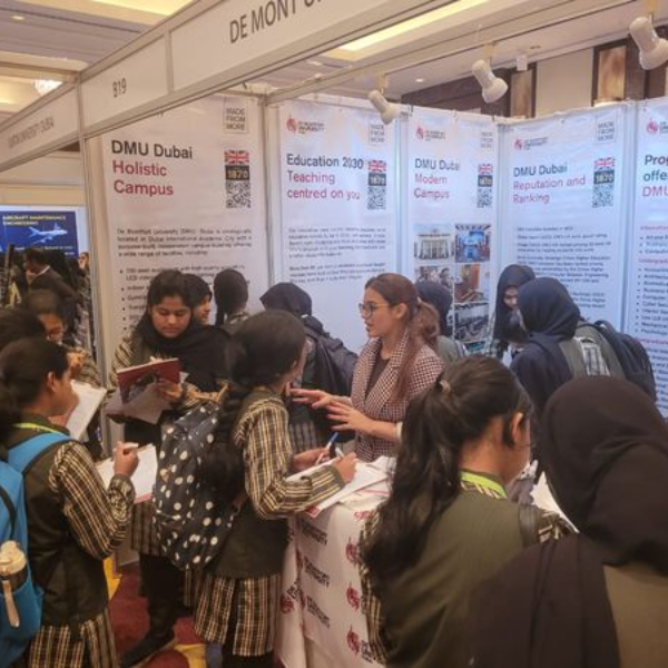 Are you there yet? Our friendly admissions advisor is at the Khaleej Times event, taking a proactive approach by guiding prospective students in the UAE towards their career pathway programme